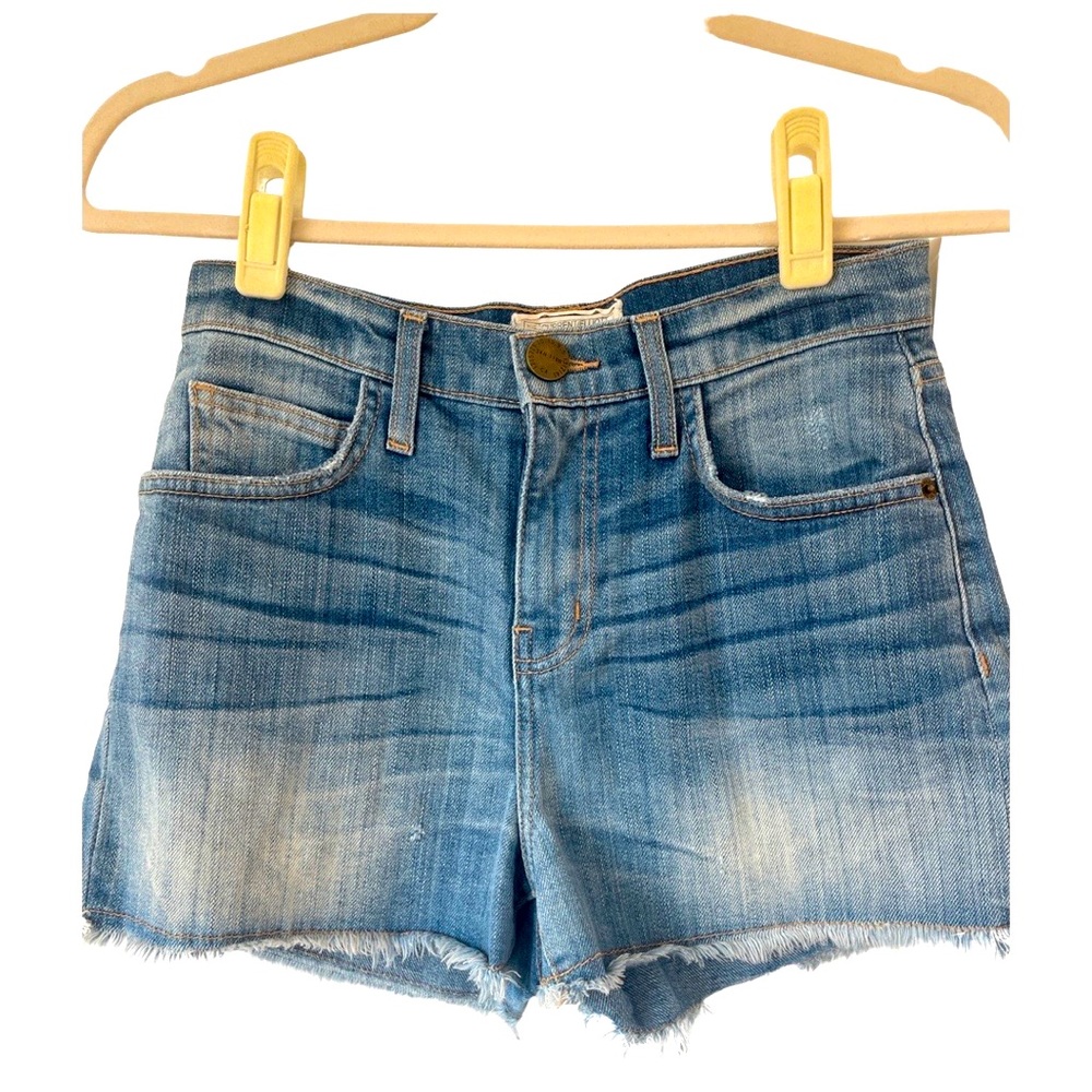 Current/Elliott frayed edge denim shorts